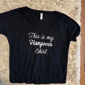 Womens funny hangover party shirt size small